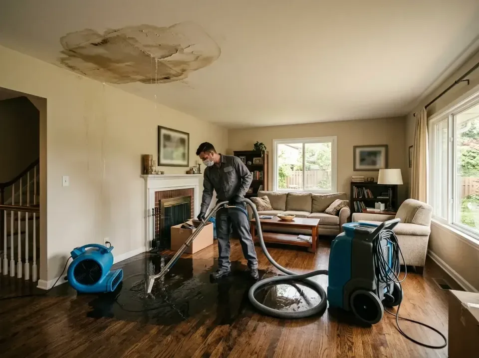attic-pipe-burst-ceiling-drip-008 — frequently asked questions, Water Damage Restoration & Carpet Care in Monaca, PA